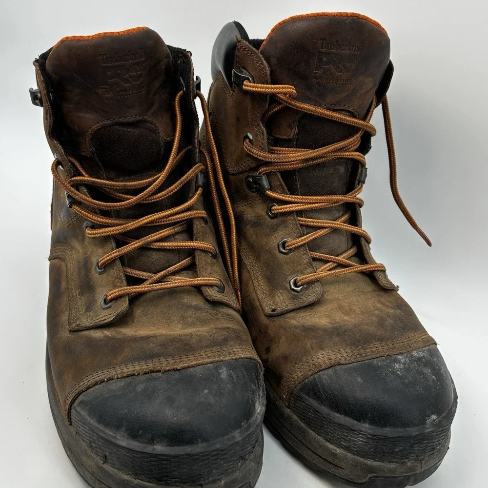 Timberland PRO Helix HD 6in Composite Toe Waterproof Boots Mens Size 13 W Brown